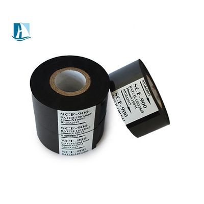 Fios de estampação a quente 30 mm*100 m SCF-900 LC1 FC2 FC3 Fios de codificação preta para impressora de etiquetas