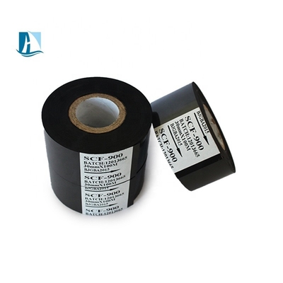 Impressora de cartas em latão de 50*100m, de estampação a quente em papel preto, fita de transferência térmica