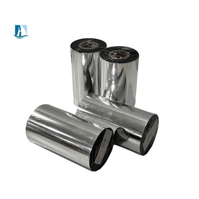 Faixa de resina de cera 30 mm * 450 m Transferência térmica de cabeça plana TTO perto da borda para impressora de etiquetas
