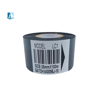 Largura básica 60 mm Faixa de cera de transferência térmica para impressão de código de barras de etiquetas 30*100