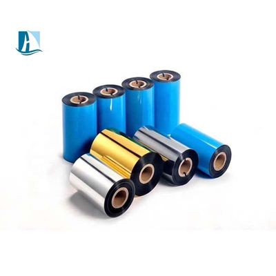 Faixa de resina personalizada de largura de 12 mm que garante a impressão na impressora de transferência térmica de borda próxima