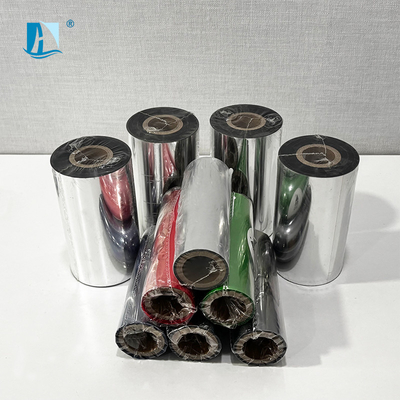 Máquina de fax Aplicável cinta de resina de cera de transferência térmica para impressão de códigos de barras de rótulos
