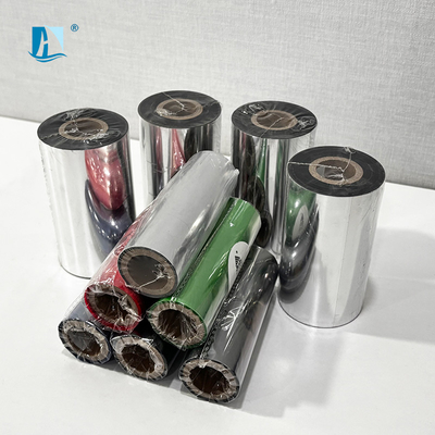 Máquina de fax Aplicável cinta de resina de cera de transferência térmica para impressão de códigos de barras de rótulos