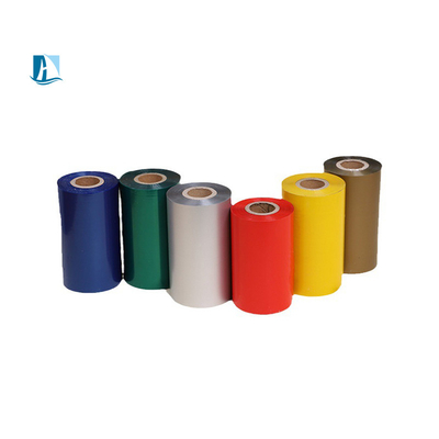 110*300 Cera de fita de transferência térmica/ Resina de cera/ Resina para impressora de códigos de barras em várias cores
