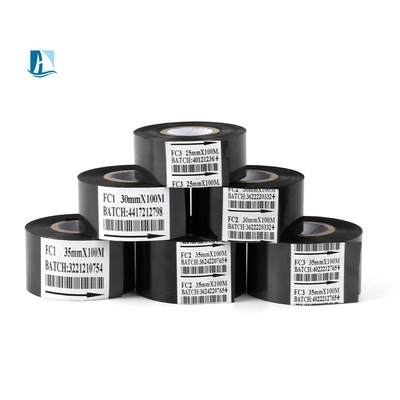 Fornecimento direto 12 mm Largura Black Hot Stamp Ribbon SCF900 para impressora