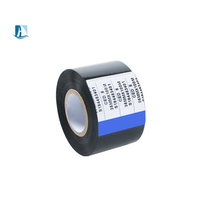 Folha de estampagem a quente Glod fita de codificação preta 30 mm * 100 m para codificação de data de impressão por lotes