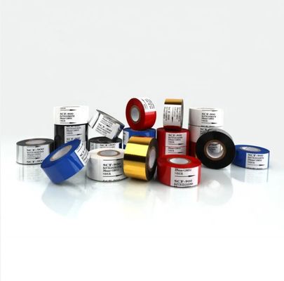 30mm*100m Núcleo Negro Tamanho 1 polegada Máquina automática de estampagem de folha quente com cola SCF900