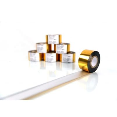 25mm*100m Folha de estampagem a quente vermelha para impressora de datas fita de código de barras FC3 SCF900 máquina de código