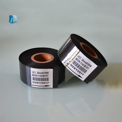 30mm * 100m LC1 fita de tinta de transferência térmica preta para máquina de escrever data lote original