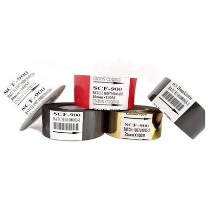 Impressora de etiquetas 25mm*100m Rolos de estampação em folha quente para papel PET e fita de impressora de datas