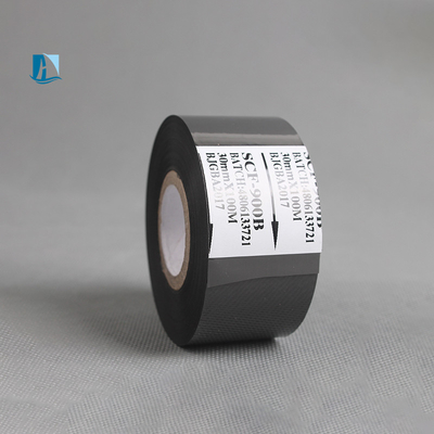 30 mm * 100 m LC1 fita de tinta de transferência térmica preta para impressora data material plástico do lote