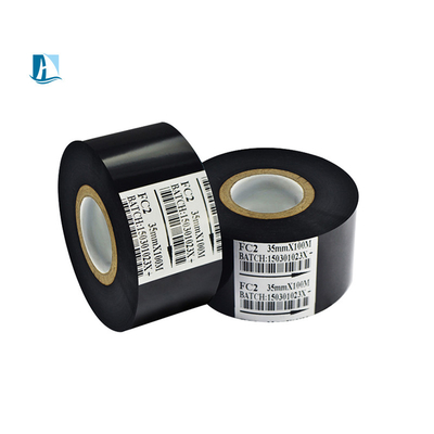 30 mm * 100 m LC1 fita de tinta de transferência térmica preta para impressora data material plástico do lote