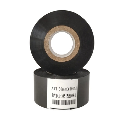30 mm * 100 m LC1 fita de tinta de transferência térmica preta para impressora data material plástico do lote