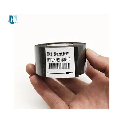 Impressora de estampação a quente de fita preta de primeira qualidade para máquina de codificação de data Resina de cera