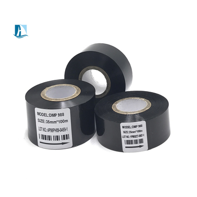 fita de impressora de códigos de barras colorida 110mmx450m TTR transferência de cera resina fita para máquina de codificação