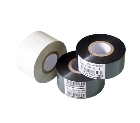 30*100m Faixa de carimbo de cor preta para impressora de código Equipamento aplicável Máquina de escrever