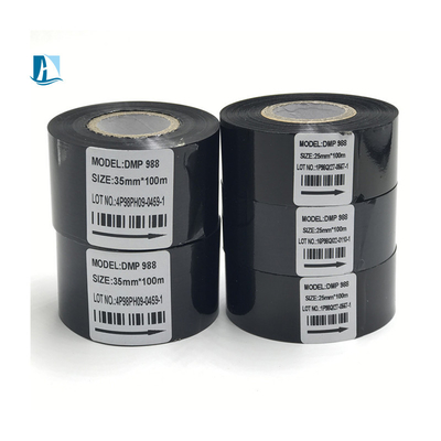 HP241B Fios de estampação a quente para 30*100m máquina de carimbo de lote preto e data de validade