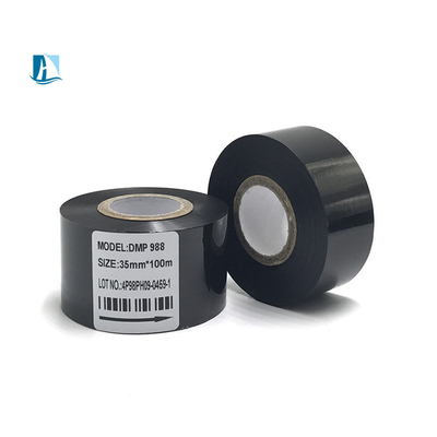Máquina de impressão de códigos em folha preta 25mm 30mm 100m para personalização