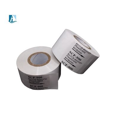 Folha de codificação de fita de carimbo a quente SCF907 preta para carimbo de data de 30 mm Código de lote de impressão