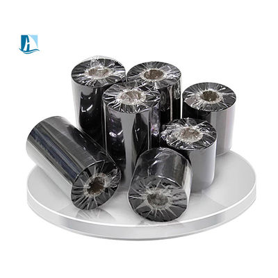 110mm*300m Resina de cera fita de tinta de transferência térmica preta para impressora de cores de codificação rápida