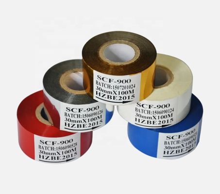 Ttr Tto Folha de fita para impressora de estampação a quente com faixa de temperatura de 100C-160C