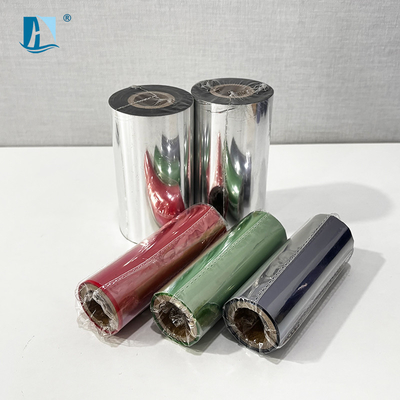 Modelo de fita de impressora para máquina de impressão de etiquetas de tinta quente temperatura 100C-160C chinês