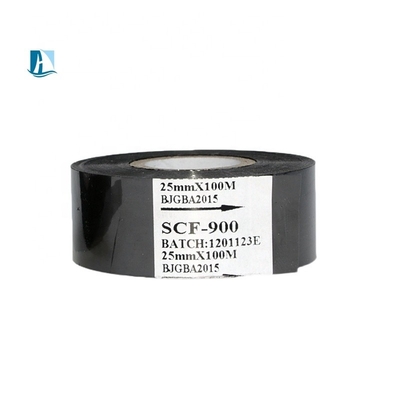 30mm*122m SCF-900 LC1 FC2 FC3 fita de estampagem a quente preta para impressão de caligrafia redonda