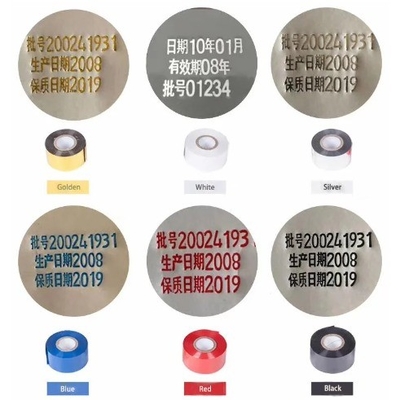 Faixa de codificação de velocidade 35mm*100m SCF-900/LC1 FC2 FC3 Estampagem a quente para impressão de data de validade