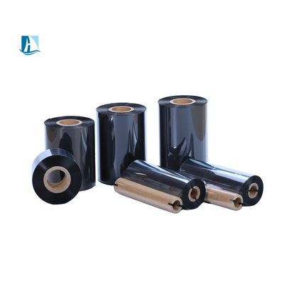 55mm*100m fita de folha térmica completa e resistente ao atrito para impressão a cores pretas