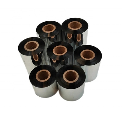 55mm*100m fita de folha térmica completa e resistente ao atrito para impressão a cores pretas