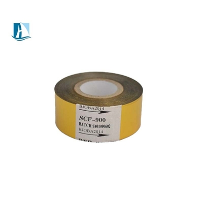 SCF900 fita de ouro para máquina de escrever 100m comprimento codificação de cores e impressão por estampagem a quente