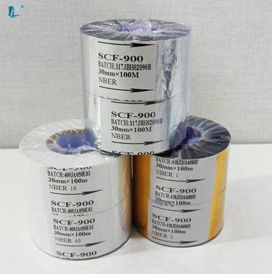 Codificação de cores Faixa de cetim resistente a arranhões para filme de embalagem e data de impressão