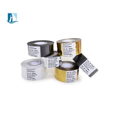 30mm*100m PET Film Black Hot Stamp Foil para SCF900 SCF910 Data de produção Impressão