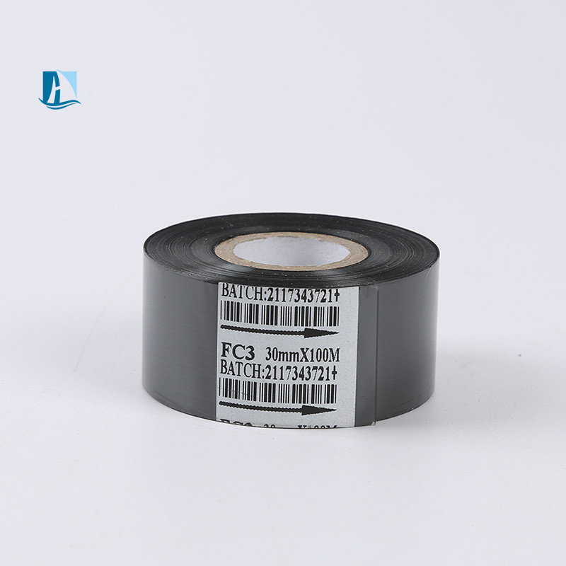 30 mm * 100 m LC1 fita de tinta de transferência térmica preta para impressora data material plástico do lote