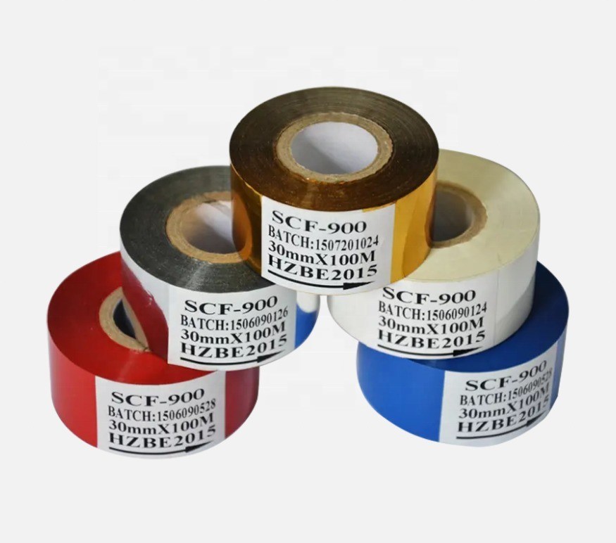 Ttr Tto Folha de fita para impressora de estampação a quente com faixa de temperatura de 100C-160C