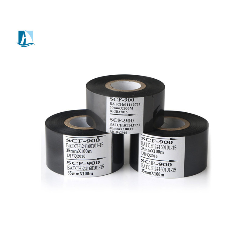 30mm*100m Faixa de impressora para data de validade Impressão no rótulo da impressora SCF-900 Hot Stamp
