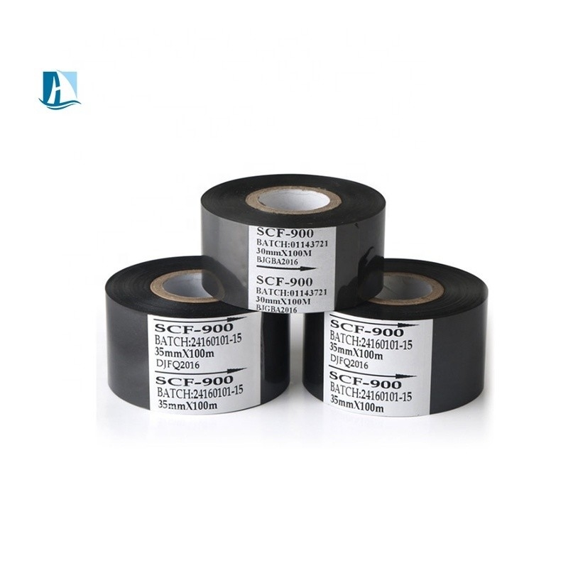 100m*25mm fita de papel de estampação a quente pneumática para codificação impressora temperatura 100C-160C